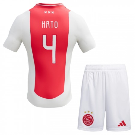 Ajax Jorrel Hato 4 Domácí 2024-25 - Dětské Fotbalové Dresy (S/S)